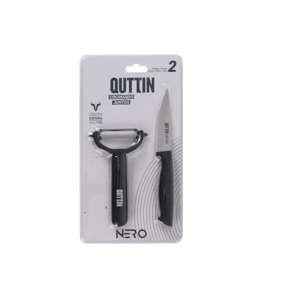 Nažu komplekts Quttin Nero Melns 2 Daudzums (12 gb.)
