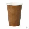 Glāžu komplekts Algon Vienreizējas lietošanas Kartons kraftpapīrs 45 Daudzums 220 ml (20 gb.)