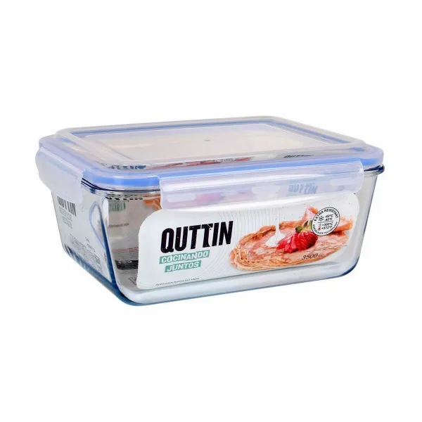 Герметичная коробочка для завтрака Quttin   Прямоугольный 3,5 L (3 штук)