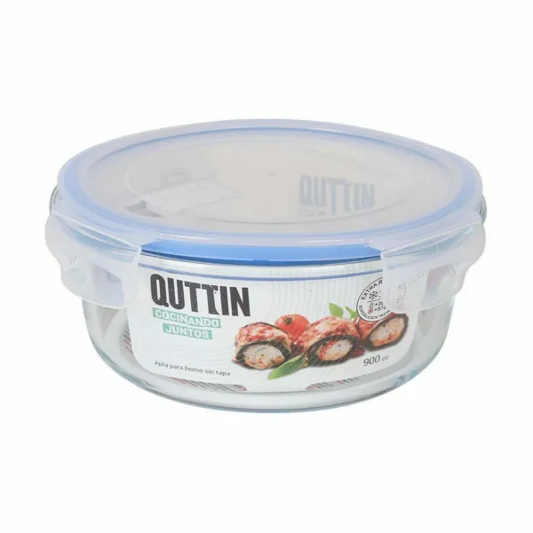 Hermētiska Pusdienu Kastīte Quttin Apaļa 900 ml (6 gb.)