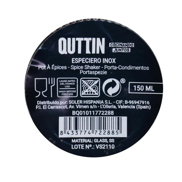 Подставка для специй Quttin Нержавеющая сталь 150 ml (24 штук)
