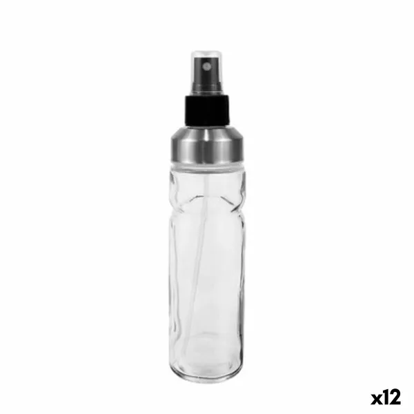 Масленка Anna Прозрачный Серебристый Cтекло 175 ml (12 штук)