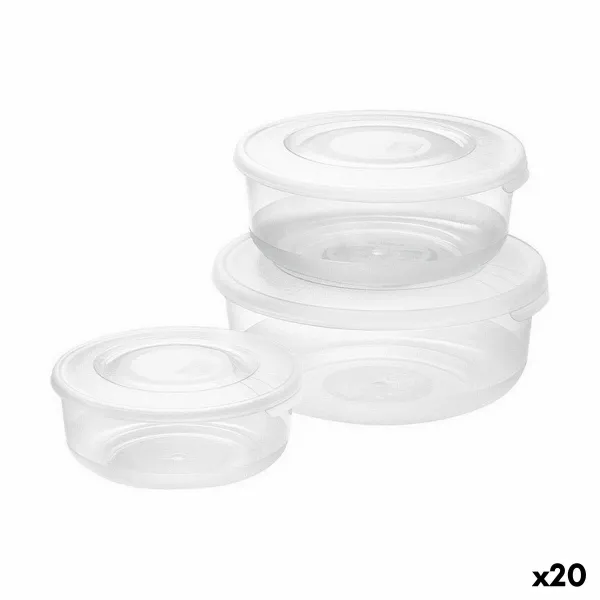 Set of lunch boxes Tontarelli Family Circular 3 Pieces (20 Units)