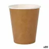Набор стаканов Algon Одноразовые крафтовая бумага 12 Предметы 250 ml (20 штук)