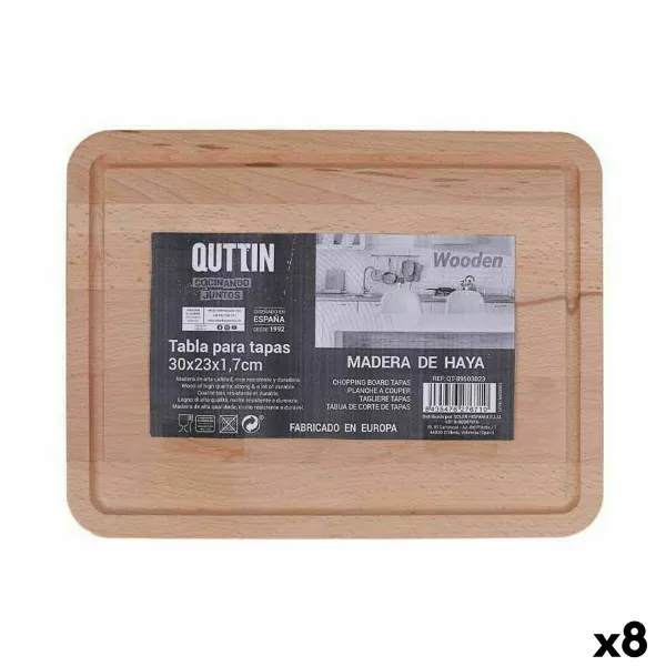 Leikkuulauta Quttin 30 x 23 x 1,7 cm (8 osaa)
