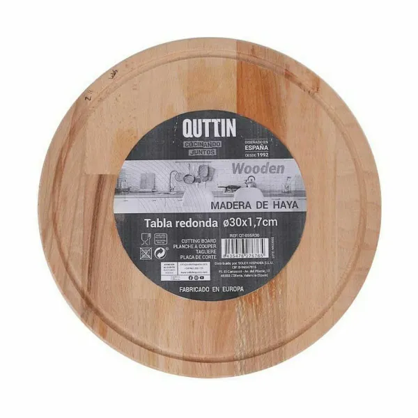 Сервировочная доска Quttin Quttin Круглая Ø 30 x 1,7 cm (8 штук)
