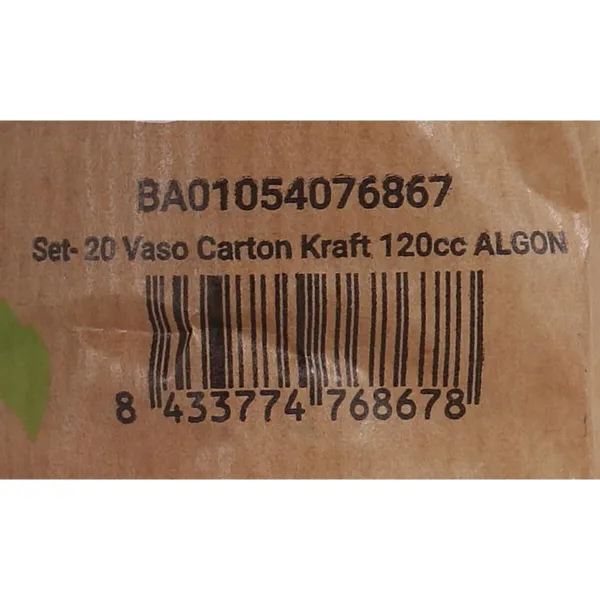 Набор стаканов Algon Одноразовые крафтовая бумага 20 Предметы 120 ml (24 штук)