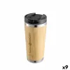 Термокружка с крышкой ThermoSport Бамбук 450 ml (9 штук)