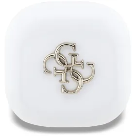 Guess 4G Metal Logo - TWS Bluetooth Earphones + Charging Case (White)