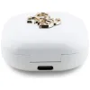 Guess 4G Metal Logo - TWS Bluetooth Earphones + Charging Case (White)
