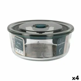 Герметичная коробочка для завтрака Santa Clara Серый 850 ml (4 штук)