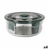 Hermetic Lunch Box Santa Clara Grey 850 ml (4 Units)