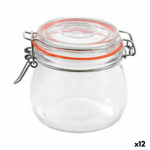 Purkki La Mediterránea Ilmatiivis Lasi 500 ml (12 osaa)