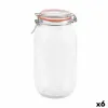 Stiklainis La Mediterránea Hermetiškas stiklas 2 L (6 vnt.)