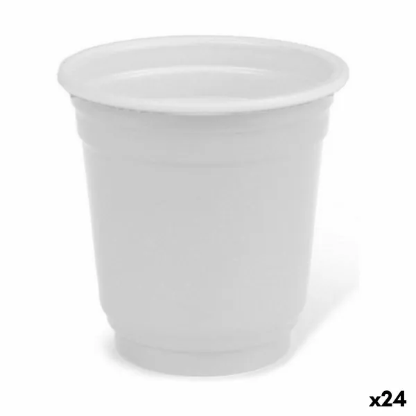 Šota Glāžu Komplekts Algon Vairākkārtēja lietošana Balts Plastmasa 36 Daudzums 50 ml (24 gb.)