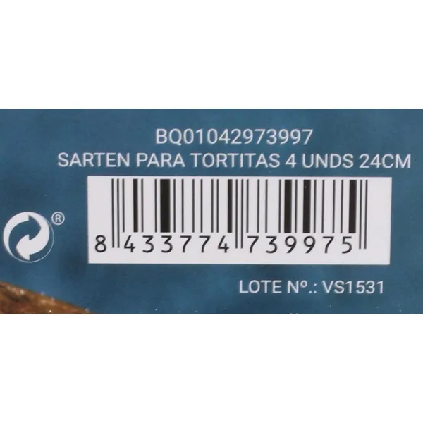 Pancake pan Quttin 24,3 x 42 cm (6 vnt.)