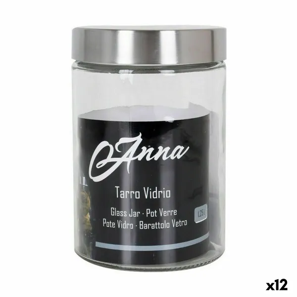 Stiklainis Anna 1,25 L stiklas Plienas (12 vnt.)