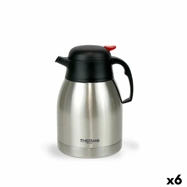 Termoskannu ThermoSport Ruostumaton teräs 1,5 L Painike (6 osaa)