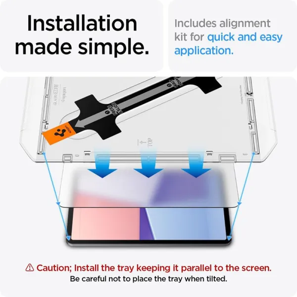 Spigen GLAS.TR EZ FIT - Tempered Glass for iPad Air 11" (M3 (2025) / M2 (2024)  (Transparent)