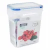 Hermetic Lunch Box Quttin 1,6 L Rectangular 15 x 10 x 18 cm (12 Units)