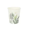 Set of glasses Algon Disposable Cardboard Floral 10 Pieces 250 ml (24 Units)