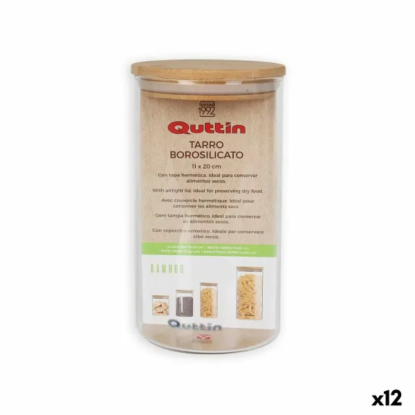 Stiklainis Quttin Silikoninis Borosilikatinis stiklas 1,45 L (12 vnt.)