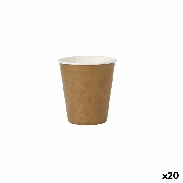 Glāžu komplekts Algon Vienreizējas lietošanas kraftpapīrs 50 Daudzums 120 ml (20 gb.)