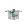 Кастрюля со стеклянной крышкой Quttin Hermes Сталь 4 L (4 штук)