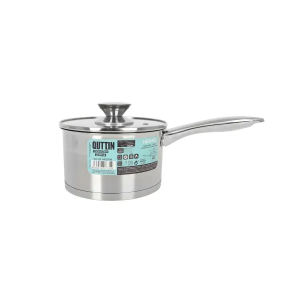 Puodas su dangteliu Quttin Hermes 1,8 L Plienas (8 vnt.)