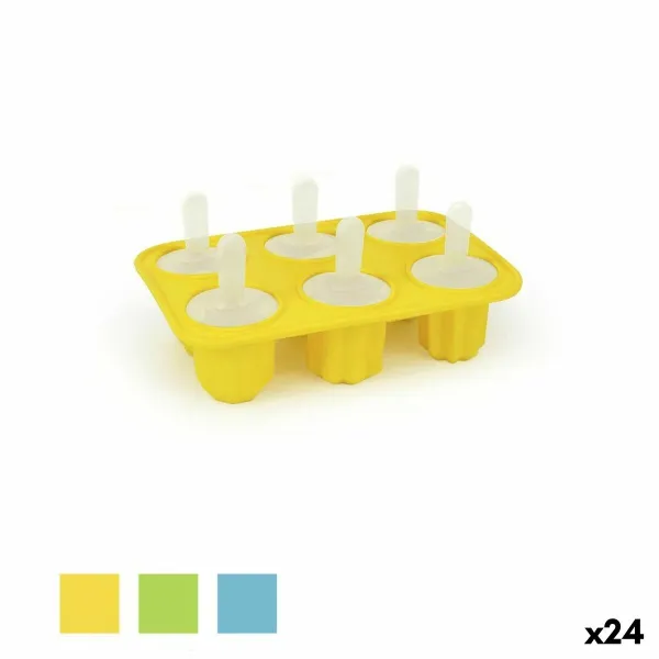 Jäätelömuotti Quttin Muodot Silikoni 18 x 5,3 x 12,3 cm (24 osaa)