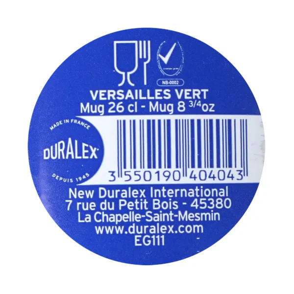 Чашка Duralex Versailles Зеленый 260 ml (12 штук)