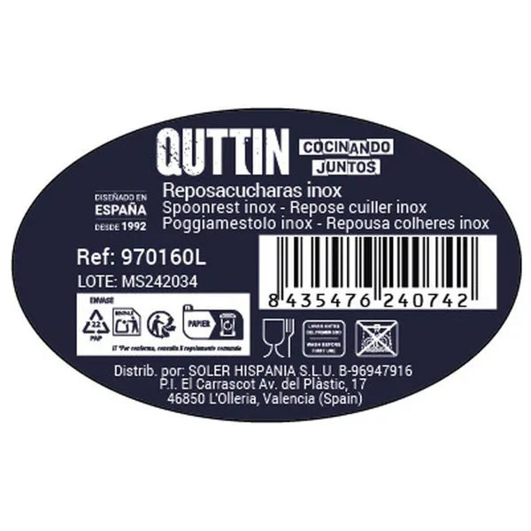 Подставка для ложки Quttin 19,5 x 7,6 x 3,2 cm (36 штук)