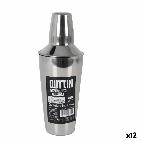 Cocktail-sekoitin Quttin Ruostumaton teräs 750 ml ø 9,2 x 25,6 cm (12 osaa)