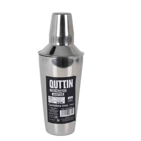 Cocktail-sekoitin Quttin Ruostumaton teräs 750 ml ø 9,2 x 25,6 cm (12 osaa)