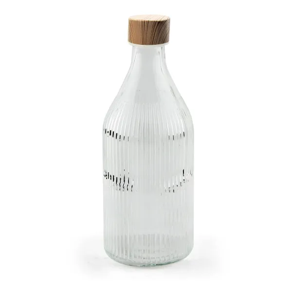 Стеклянная бутылка La Mediterránea Прозрачный Металл Cтекло 1 L (24 штук)