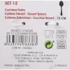 Set of Spoons Privilege 12 Pieces Dessert (24 Units)