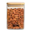 Pārtikas konservēšanas trauks Quttin Bambuss Borosilikāta glāze 480 ml (12 gb.)
