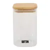 Food Preservation Container Quttin Bamboo Borosilicate Glass 720 ml (12 Units)