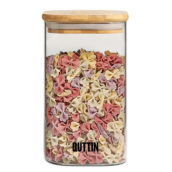 Maisto konservavimo konteineris Quttin Bambukas Borosilikatinis stiklas 720 ml (12 vnt.)