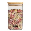 Food Preservation Container Quttin Bamboo Borosilicate Glass 720 ml (12 Units)