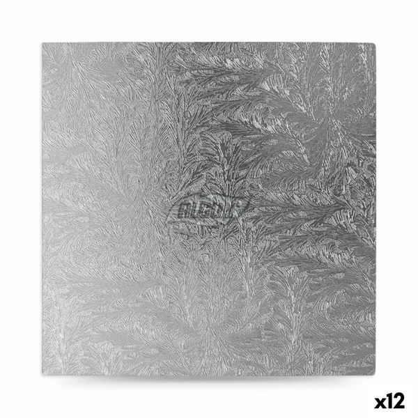 Kūkas statīvs Algon Sudrabains 40 x 40 x 1,5 cm Kvadrāta (12 gb.)