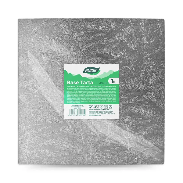 Подставка для торта Algon Серебристый 40 x 40 x 1,5 cm Квадратный (12 штук)