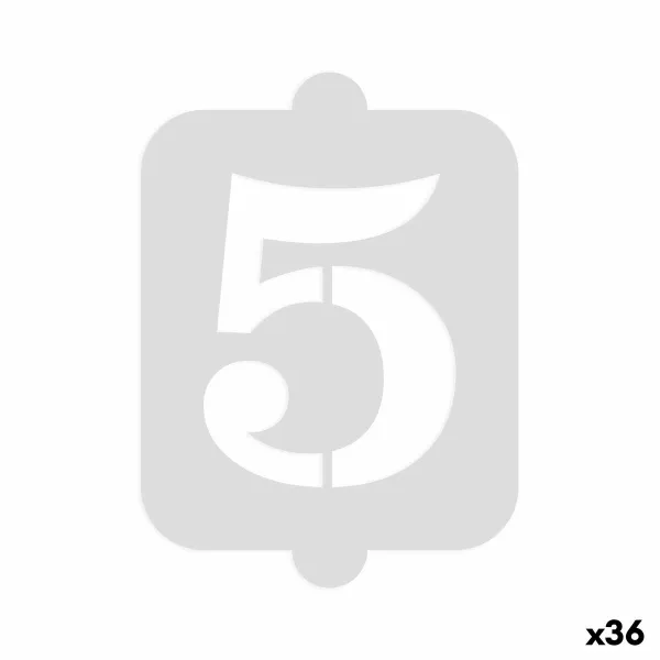 Cake stencil Algon Number 5 36 Units