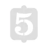 Tordi šabloon Algon Numbrid 5 36 Ühikut