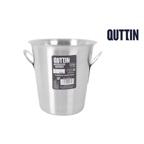 Ice Bucket Quttin Quttin Stainless steel 5 L ø 22,2 x 21 cm (8 Units)