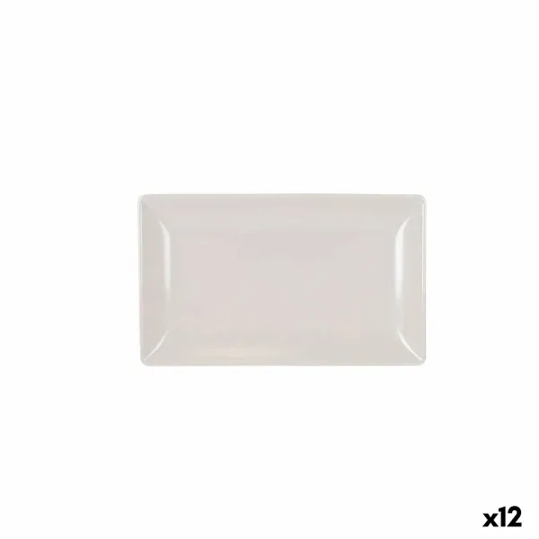 Uzkodu paplāte La Mediterránea Balts 25 x 15 x 2 cm (12 gb.)