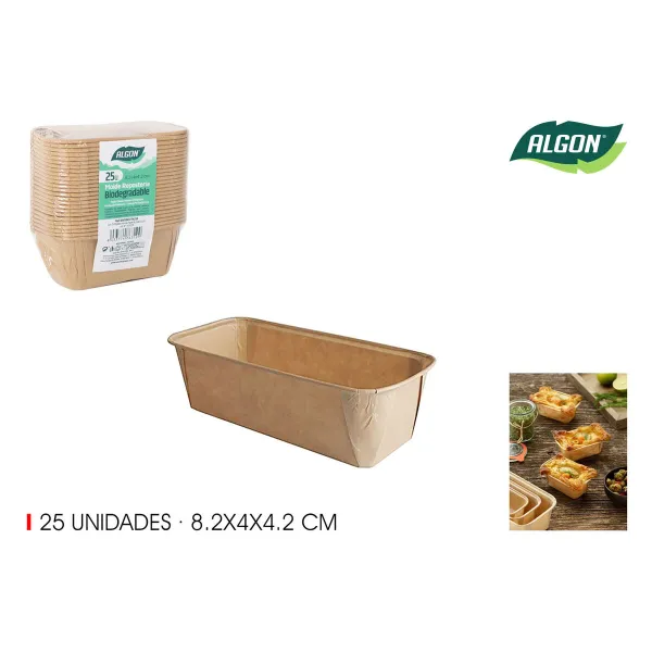 Leivontavuokasetti Algon Paperi 8,2 x 4 x 4,2 cm 25 Kappaletta (36 Osaa)