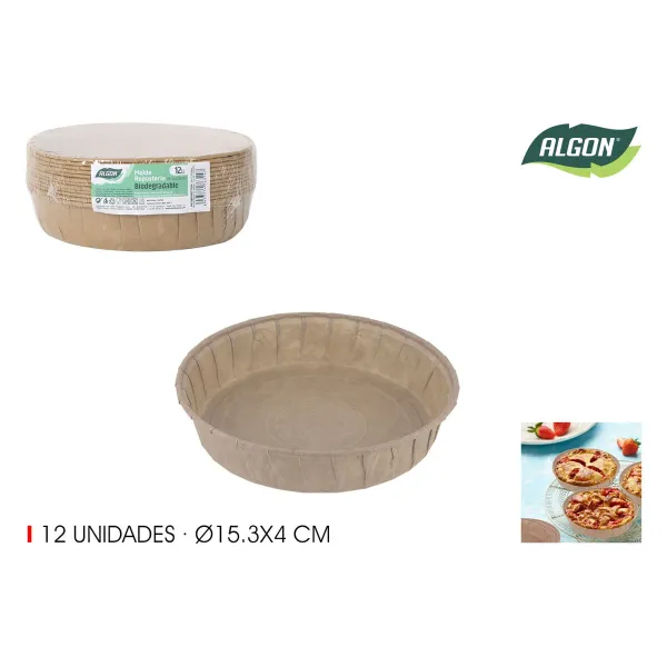 Konditorejas veidņu komplekts Algon Papīrs 15,3 x 4 cm (24 gb.)