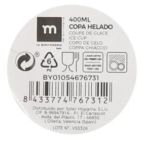 Jäätelö- ja pirtelölasi La Mediterránea 0,4 l (24 osaa)