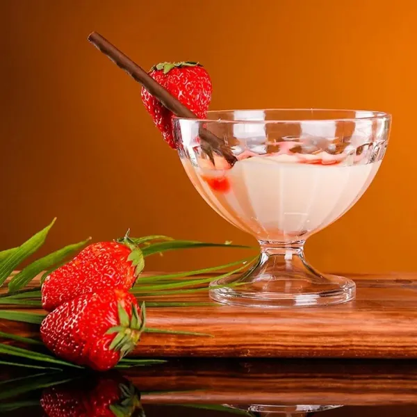 Ice Cream and Milk Shake Glass La Mediterránea 0,25 L (24 Units)